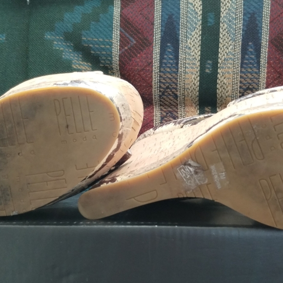 PELLE MODA PLATFORMS NATURAL PYTHON - Picture 3 of 7